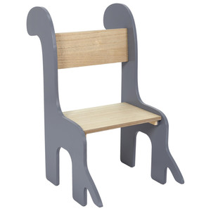 Children's Chair Dino, grey/natural