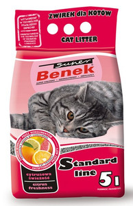 Cat Litter Super Benek Citrus Freshness 5L