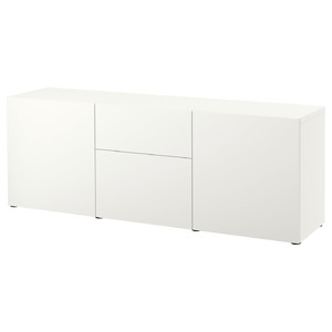 BESTÅ Storage combination with drawers, white, Lappviken white, 180x42x65 cm