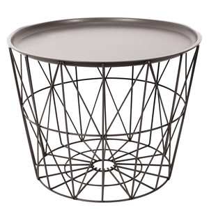 Tray Table Basket Avignon, dark beige