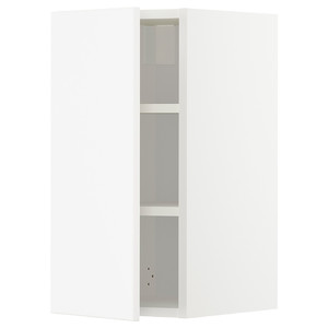 METOD Wall cabinet with shelves, white/Veddinge white, 30x60 cm