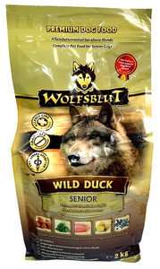 Wolfsblut Dog Food Wild Duck Senior Duck with Sweet Potato 2kg