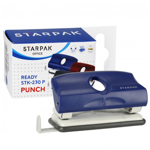 Starpak Office Punch Ready STK-230P, blue