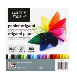 Origami Paper 20x20cm 20 Colours 100pcs
