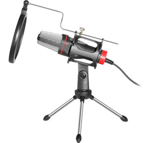 Defender Streaming Wired Microphone with Tripod Forte GMC300