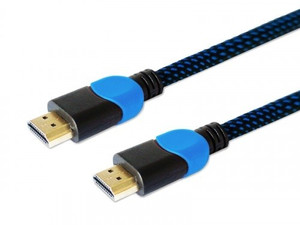 Savio HDMI Cable Ultra HD 4K GCL-05 v2.0 3m, braid blue