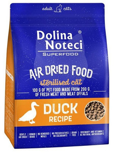 Dolina Noteci Superfood Air Dried Dry Cat Food Duck Recipe 1kg