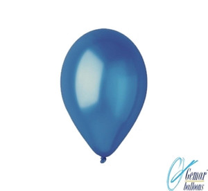 Balloons Metallic 10 100pcs, blue