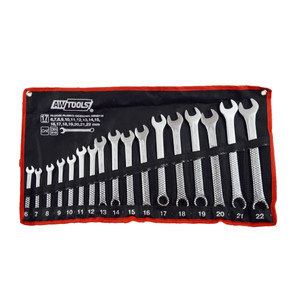 AW Combination Wrench Set 17pcs 6-22mm