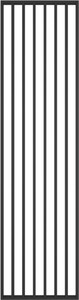 Lamella Panel 58 x 275 cm, black