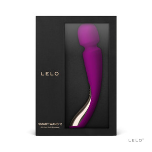 Lelo All-Over Body Massager Smart Wand 2 Medium Deep Rose