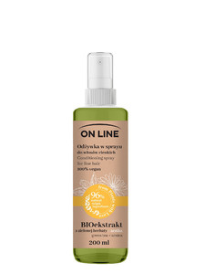 On Line From Plants With Love Conditioning Spray for Fine Hair Green Tea + Arnica Vegan 96% Natural 200ml