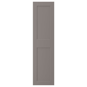 GRIMO Door with hinges, grey, 50x195 cm