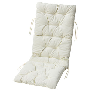 KUDDARNA Seat/back cushion, outdoor, beige, 116x45 cm