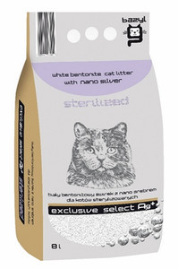 Cat Litter with Nano Silver Bazyl Ag+ Select Sterilised 8L