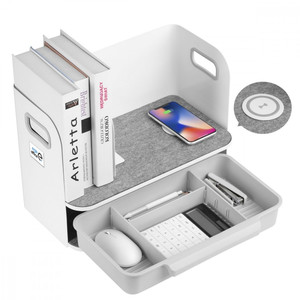 MacLean Desk Organizer with Wireless Charger Ergo Office ER44