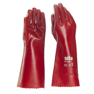General Handling PVC Gloves Size L, red