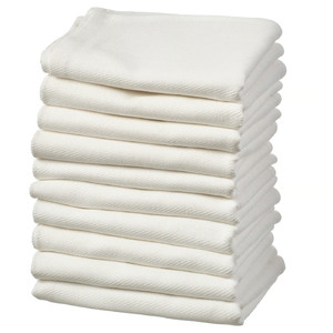 RÖDSPÄTTA Tea towel, white, 45x60 cm