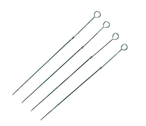 Skewers, chromed steel, 38cm 4pcs