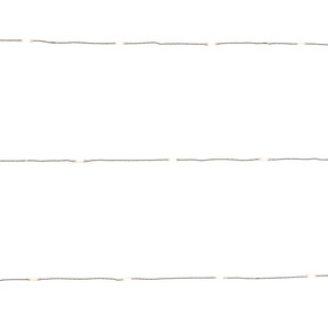 LED Lighting Chain 100 LED, indoor, copper, warm white