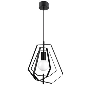 GoodHome Pendant Lamp Nedoki E27, black