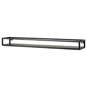 LINDÅSEN Display shelf, anthracite, 75 cm
