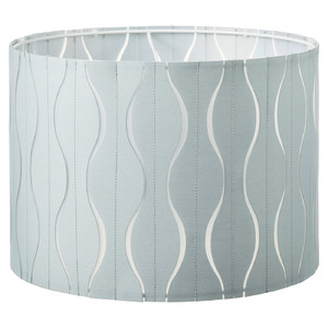 LÖKNÄS Lamp shade, blue/silver-colour, 33 cm