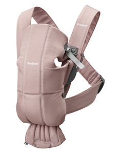 BABYBJÖRN - Baby Carrier MINI Cotton, Dusty Pink 0-12m