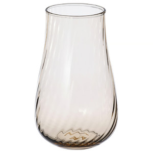 PÅSKÖTRÄD Vase, glass/light brown, 13.5 cm