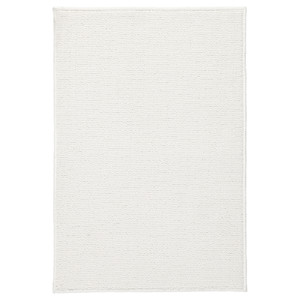 FINTSEN Bath mat, white, 40x60 cm