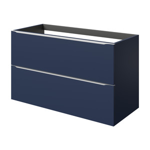 Goodhome Wall-mounted Basin Cabinet Imandra 100cm, matt dark blue