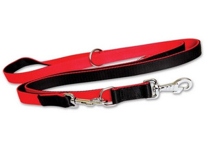 Dingo Extendable Dog Leash 2cm/120-220cm, black-red
