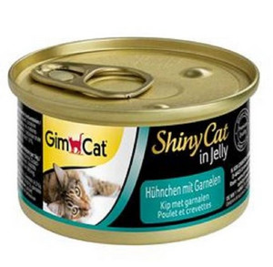 Gimpet Shinycat Cat Food Chicken with Shrimps in Jelly 70g