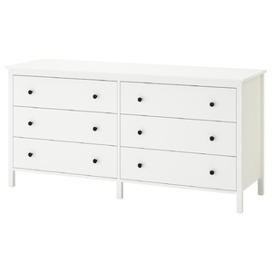 KOPPANG Chest of 6 drawers, white, 172x83 cm