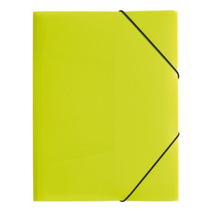 Durable Document Folder with Elastic Band A4 Trend 1pc, lime green