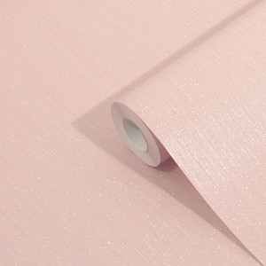 GoodHome Vinyl Wallpaper on Fleece Lery, pink