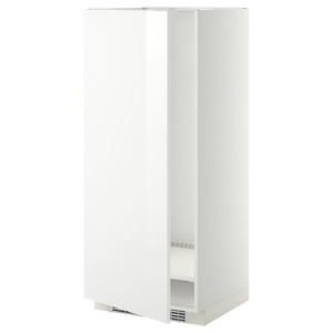 METOD High cabinet for fridge/freezer, white, Ringhult white, 60x60x140 cm