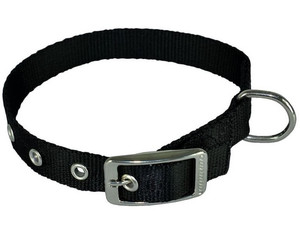 CHABA Dog Collar Plain Lux 25mm x 70cm, black