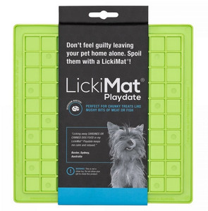LickiMat Playdate for Dogs, soft, green