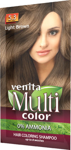 VENITA Multicolor Hair Coloring Shampoo 5.3 Light Brown 40 g