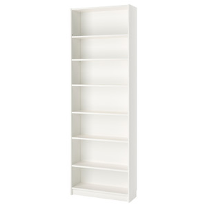 BILLY Bookcase, white, 80x28x237 cm