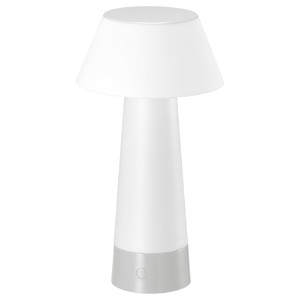 SOLVINDEN Table lamp, battery-operated/white, 20 cm