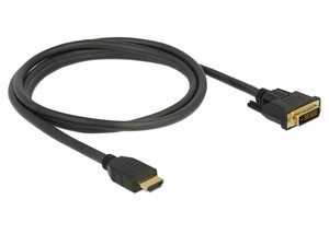 Delock HDMI-DVI-D cable 1.5m, black, dual link