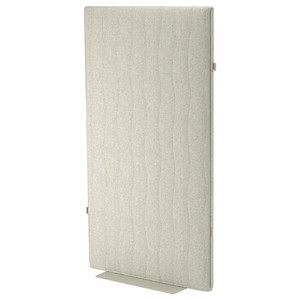 MITTZON Acoustic screen, floor standing, Gunnared beige, 90x157 cm