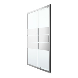 GoodHome Sliding Shower Door Beloya 120 cm, chrome/mirror glass