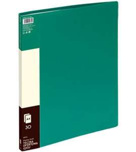 30 Pocket Display Book Folder PP A4, green