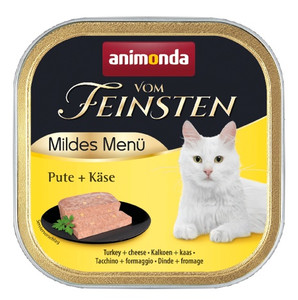 Animonda vom Feinsten Mildes Menu Cat Food Turkey & Cheese 100g