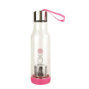 Bottle with Tea Infuser 500ml, pink
