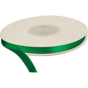 Satin Ribbon 25m 12mm, green