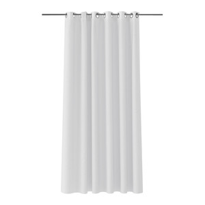 GoodHome Shower Curtain Graphane 180 x 200 cm, white